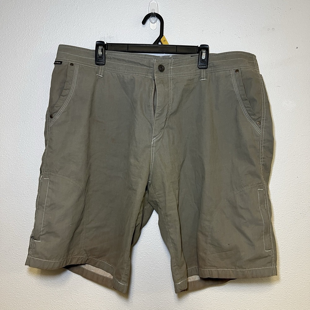 KÜHL Renegade Tan Utility Hiking Shorts Men's 40 Vintage Patina Dye Outdoors EUC